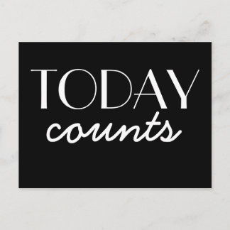 I dag räknas Motivational Black and White-vykort Vykort