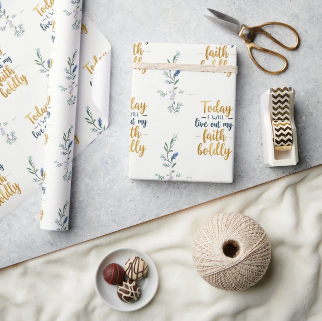 I dag ska jag leva ut min Faith Bolely Presentpapper (Hantverk)