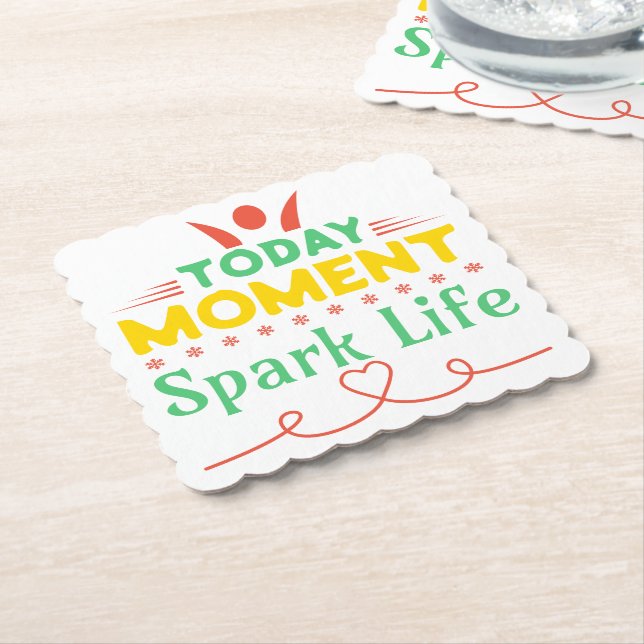 I dag, Spark Life Underlägg Papper (Vinklad)