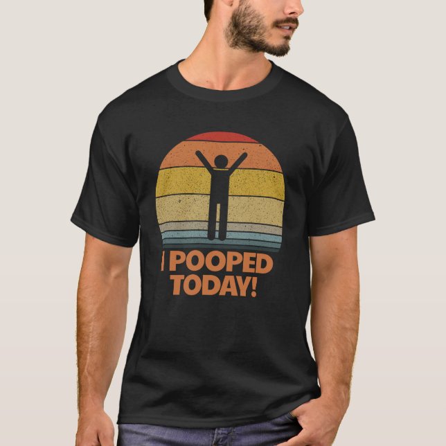 I dag stoppade jag Toilet Humor Retro Women's T Shirt (Framsida)