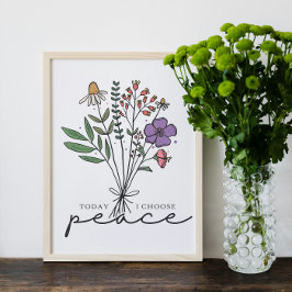 I dag väljer jag fred poster