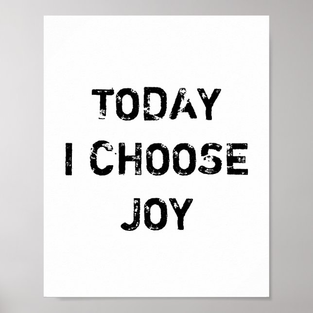 I DAG VÄLJER JAG JOBY. POSTER (Framsidan)