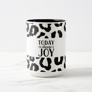 I dag väljer jag Joy Leopard Mönster 2-Tone Mugg