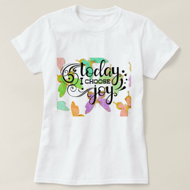 I dag väljer jag Joy Tanktop T Shirt (Design framsida)