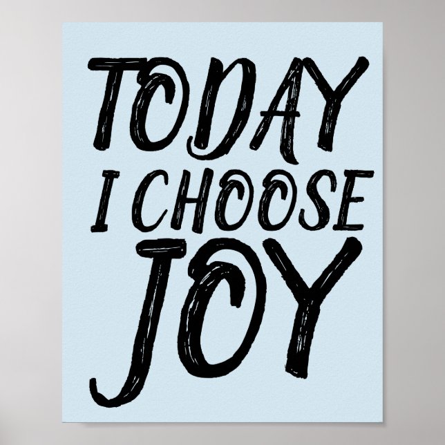 I DAG VÄLJER JAG Poster JY Motivational  (Framsidan)