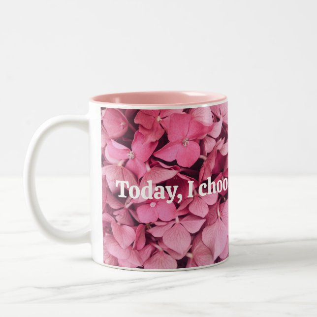 I dag väljer jag till Kärlek själv Två-Tonad Mugg (Vänster)