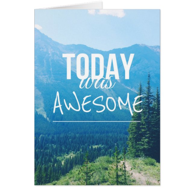 I dag var Fantastisk Hälsningskort (Framsidan)