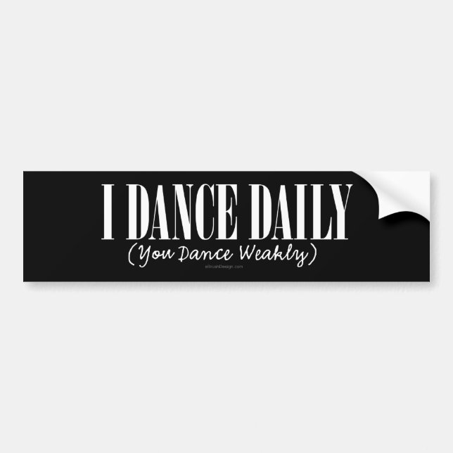 I Dance Daily Bildekal (Framsidan)
