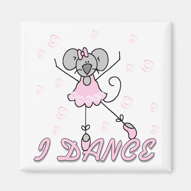 I Dance Mouse Ballet Magnet (Framsidan)