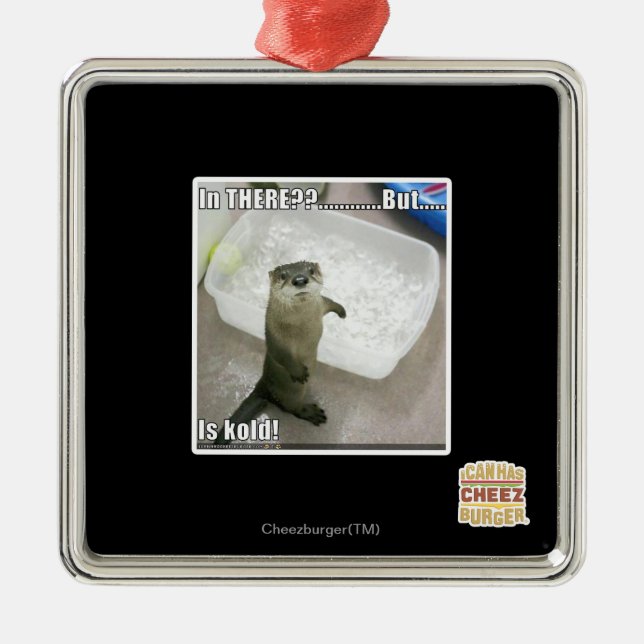 I där? Är Kold! Julgransprydnad Metall (Framsidan)