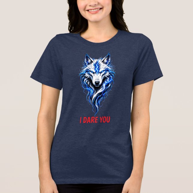 I Dare You Varg Grafisk T-Shirt (Framsida)