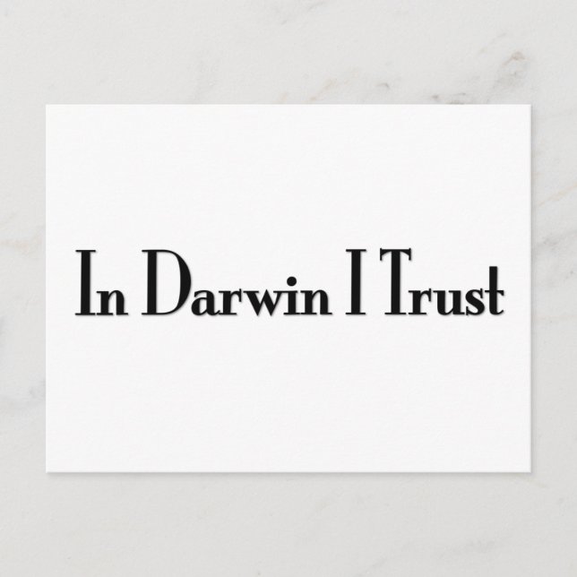 I Darwin I Tillit Vykort (Framsida)