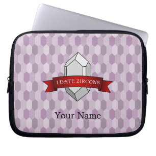 "I Date Zircons" geologi Laptop Fodral