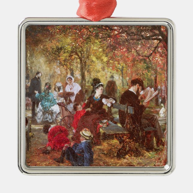 I de Luxembourg trädgårdarna Julgransprydnad Metall (Framsidan)