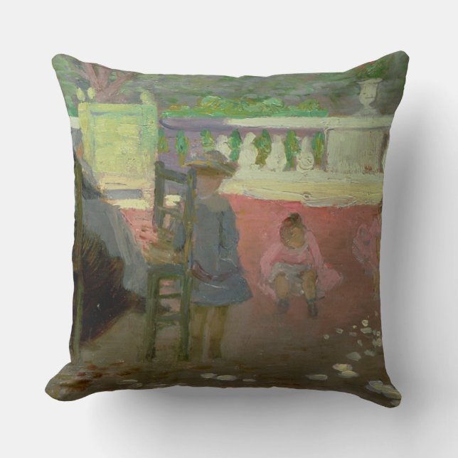 I de Luxembourg trädgårdarna Kudde (Framsida)