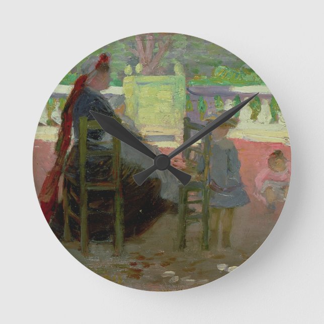 I de Luxembourg trädgårdarna Rund Klocka (Framsida)