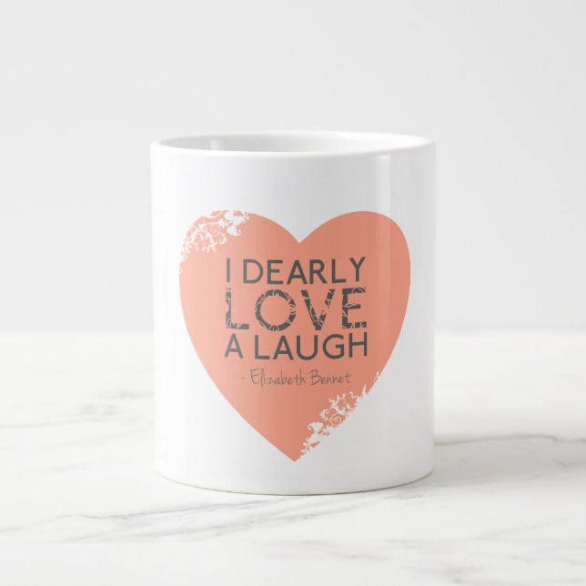 I Dearly Kärlek A Laugh - Jane Australien Quote Jumbo Mugg (Framsidan)