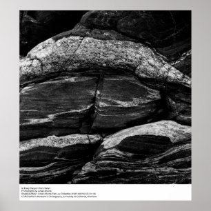 I Deep Canyon Sten Detail av Ansel Adams Poster
