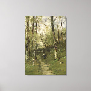 I den Barbizon skogen i 1875 Canvastryck