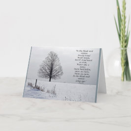 I den bleka mitt- vinterjulkortet helgkort