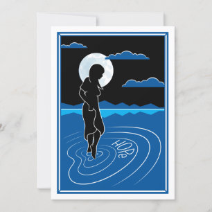 I den djupa reflektionen 2_Flat Card 5"x7" Meddelande