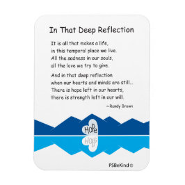 I den djupa reflektionen_3"x4", flexibel magnet