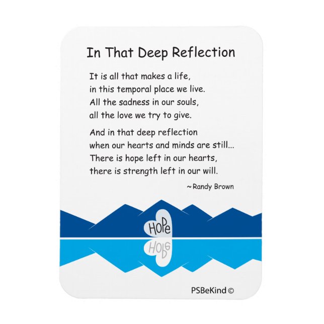 I den djupa reflektionen_3"x4", flexibel magnet (Vertikal)
