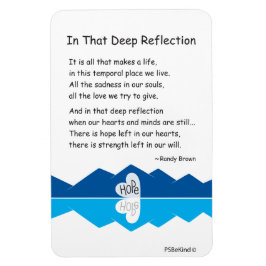 I den djupa reflektionen_4"x6", flexibel magnet