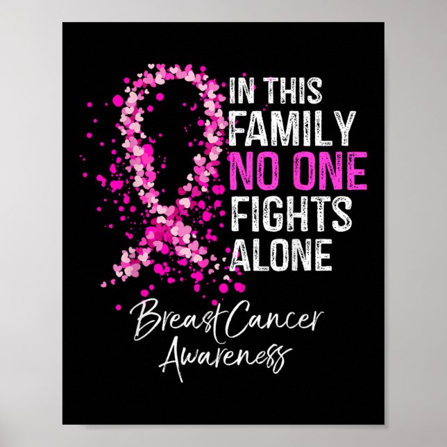 I den här familjen bekämpar Ensamen bröstcancer Poster (Framsidan)