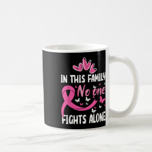 I den här familjen Fight Ensam Breast Cancer Aware Kaffemugg