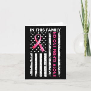 I den här familjen Fight Ensam Breast Cancer Aware Kort