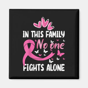 I den här familjen Fight Ensam Breast Cancer Aware Magnet
