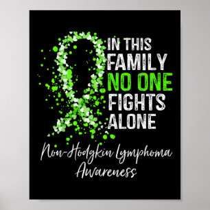 I den här familjen Fights Ensam Non-hodgkin Lympho Poster