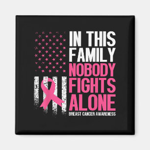 I Den Här Familjen Kämpar Ingen Ensam Bröstcancer Magnet
