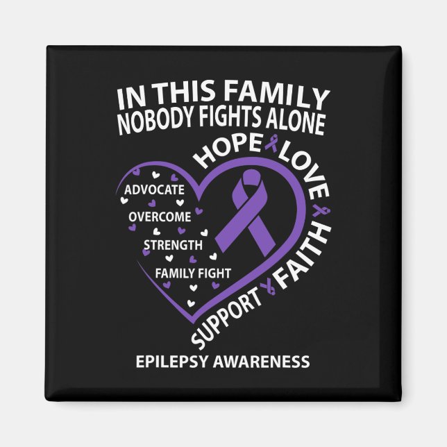 I Den Här Familjen Kämpar Ingen Ensam För Epilepsi Magnet (Framsidan)