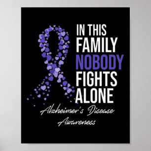 I den här familjen kämpar ingen mot ensam Alzheime Poster