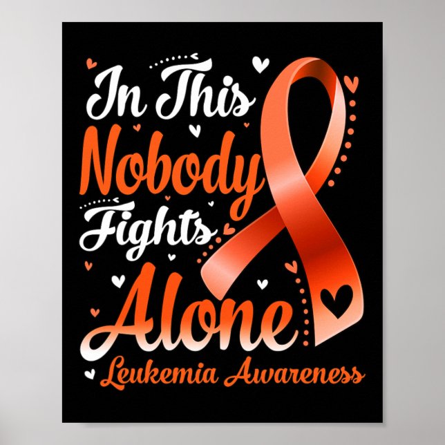 I den här familjen kämpar ingen mot Ensam Leukemia Poster (Framsidan)