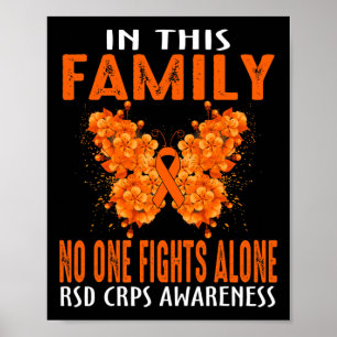I den här familjen kämpar ingen mot Ensam RSD Crps Poster