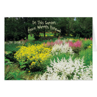 I den här Garden Hälsningskort
