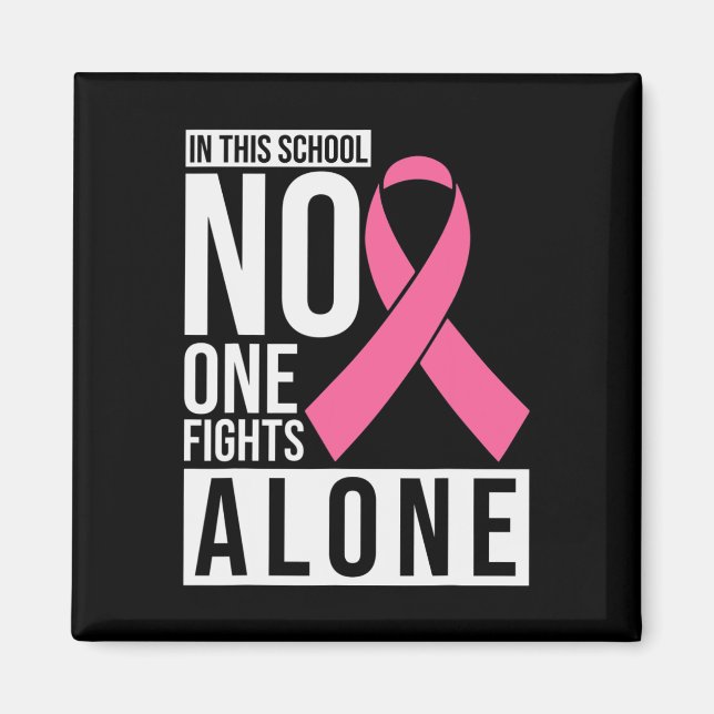I den här skolan bekämpar ingen Ensam bröstcancer Magnet (Framsidan)