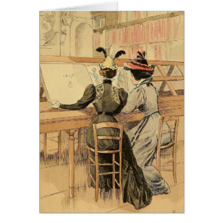 I den kabinett desen Estampes Hälsningskort