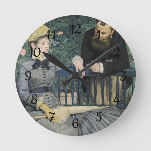 I den konservativa Edouard Manet  Rund Klocka (Framsida)