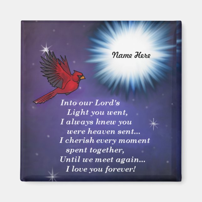 I den lätta kardinalen magnet (Framsidan)