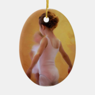 I den rosa Ballerinaprydnaden Julgransprydnad Keramik