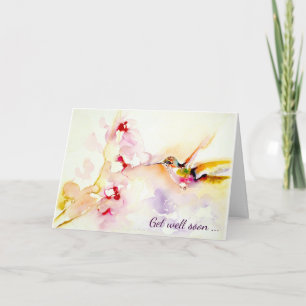 "I den rosa" hummingbirden få väl Kort