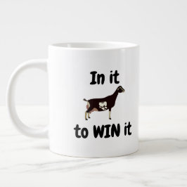 I den till WIN-den - LaMancha Dairy Goat Jumbo Mugg