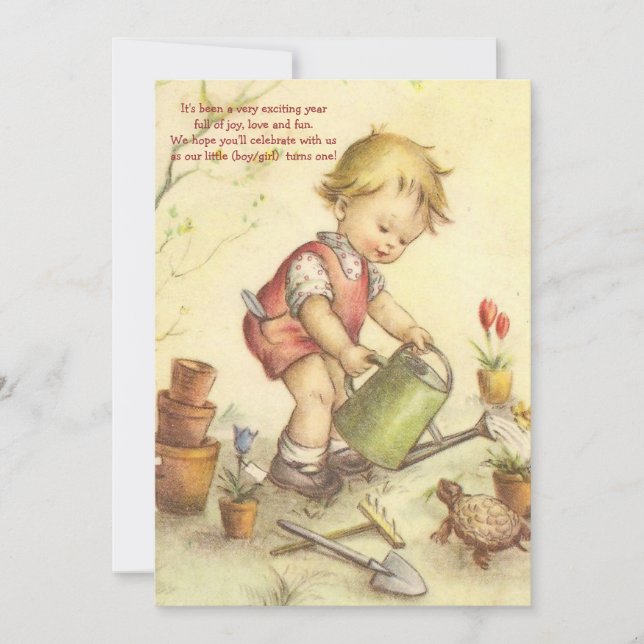 I den trädgårds- inbjudan (Framsida)