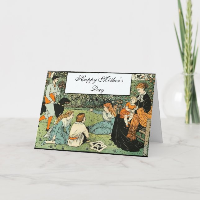 I den trädgårds- mors dag kort (Framsida)