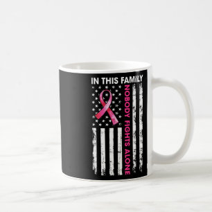 I denna familj kämpar ingen mot Ensam bröstcancer Kaffemugg