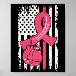I denna familj kämpar ingen mot Ensam bröstcancer  Poster